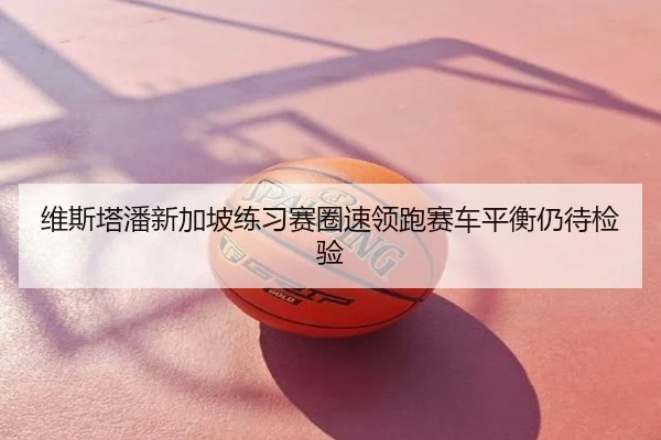 维斯塔潘新加坡练习赛圈速领跑赛车平衡仍待检验